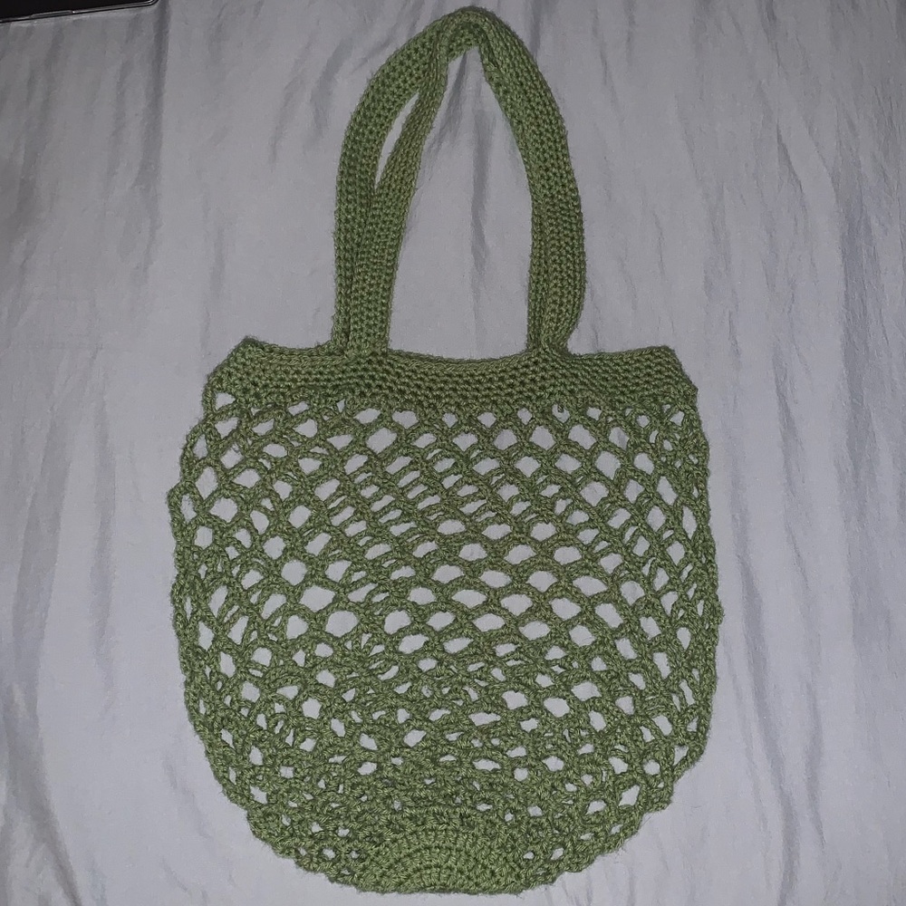 Medium sized crocheted bag